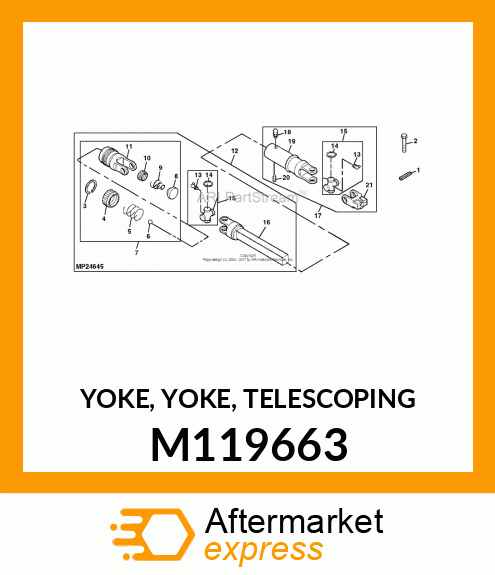 YOKE, YOKE, TELESCOPING M119663