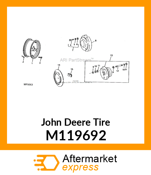 TIRE, TIRE,23X10.50 M119692