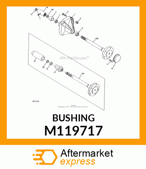 SPACER, SPLINED M119717