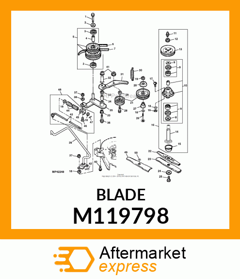 BLADE, MULCHING (LOW LIFT) M119798