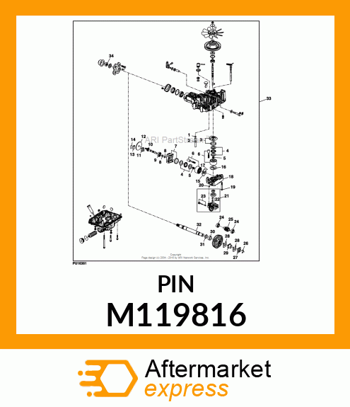 PIN, KNOCK 3.5 M119816