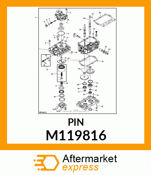 PIN, KNOCK 3.5 M119816