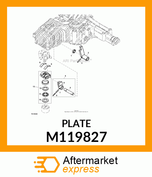 PLATE, THRUST (B) M119827