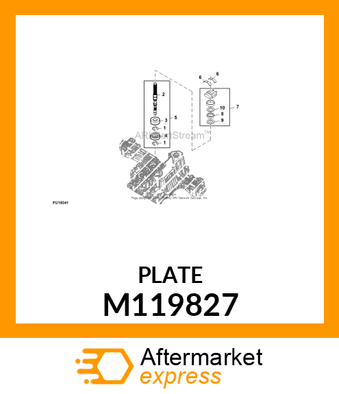 PLATE, THRUST (B) M119827