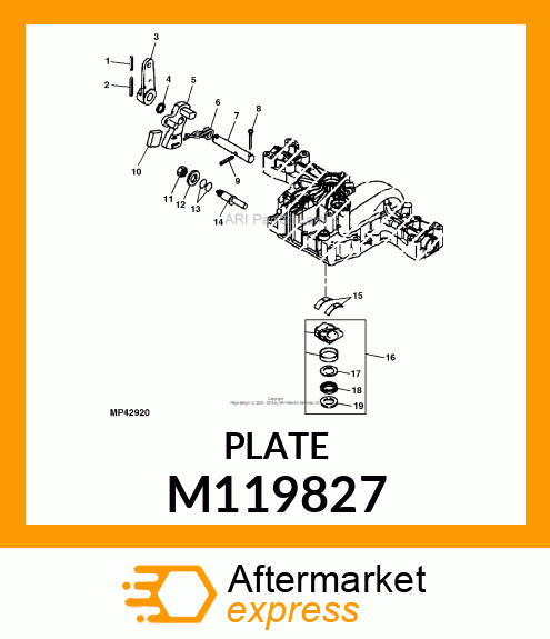 PLATE, THRUST (B) M119827