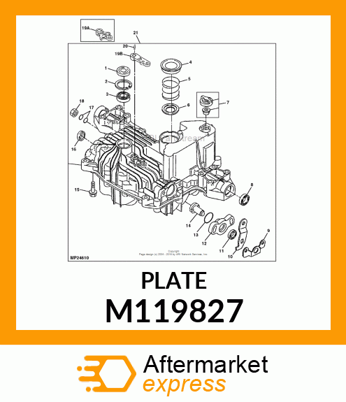 PLATE, THRUST (B) M119827