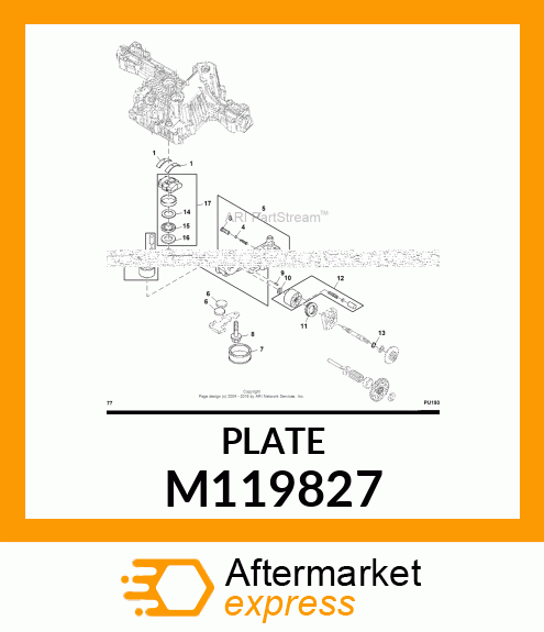 PLATE, THRUST (B) M119827