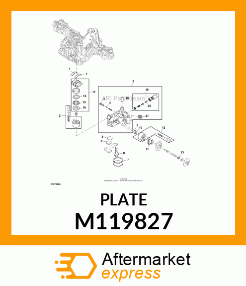 PLATE, THRUST (B) M119827