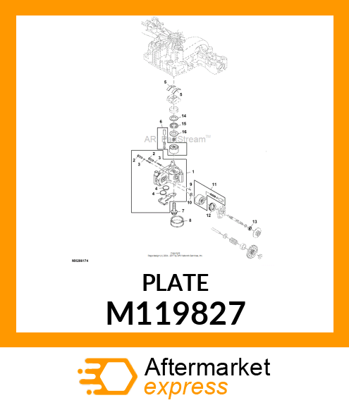 PLATE, THRUST (B) M119827