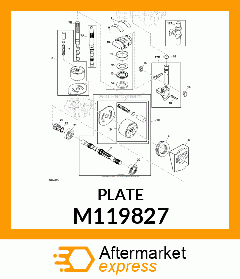 PLATE, THRUST (B) M119827