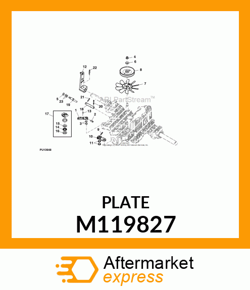 PLATE, THRUST (B) M119827