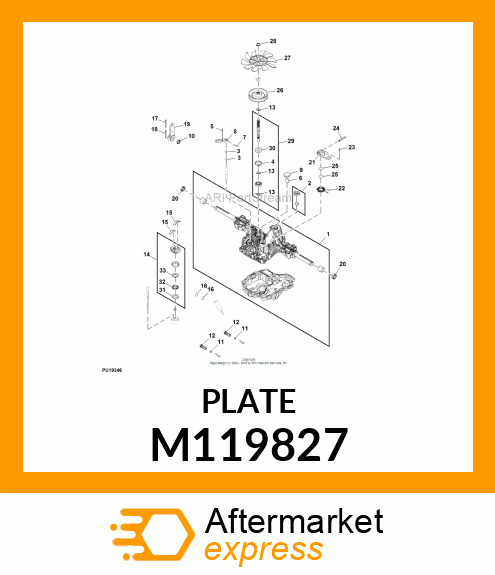 PLATE, THRUST (B) M119827