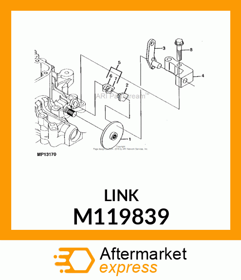 LEVER, BRAKE M119839