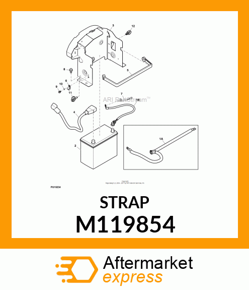 STRAP, BATTERY M119854