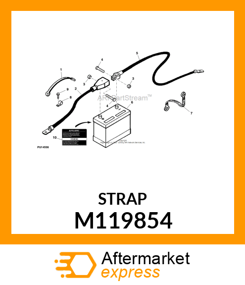 STRAP, BATTERY M119854