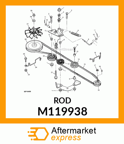 Rod - ROD, DE-CLUTCH M119938