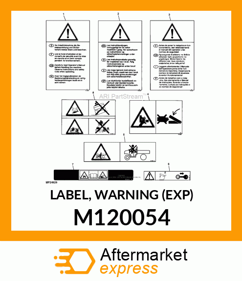 LABEL, WARNING (EXP) M120054