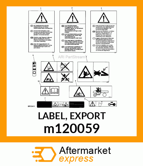 LABEL, EXPORT m120059