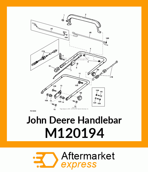 HANDLEBAR, UPPER GT # M120194