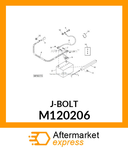 HOOK BOLT, BOLT, HOOK M120206