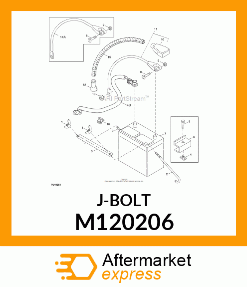 HOOK BOLT, BOLT, HOOK M120206