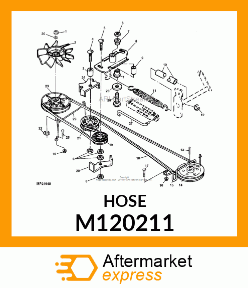 HOSE, TRACTION SPRING M120211