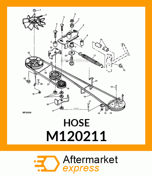 HOSE, TRACTION SPRING M120211