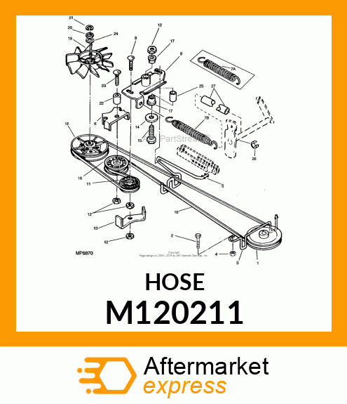 HOSE, TRACTION SPRING M120211