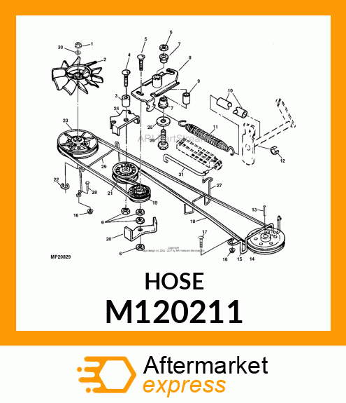 HOSE, TRACTION SPRING M120211