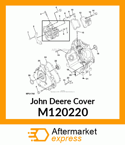 COVER, CRANKCASE M120220