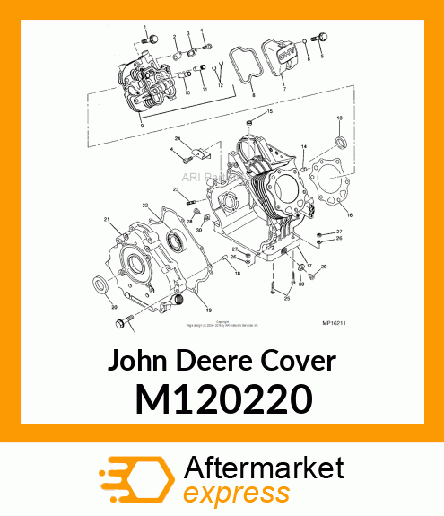 COVER, CRANKCASE M120220