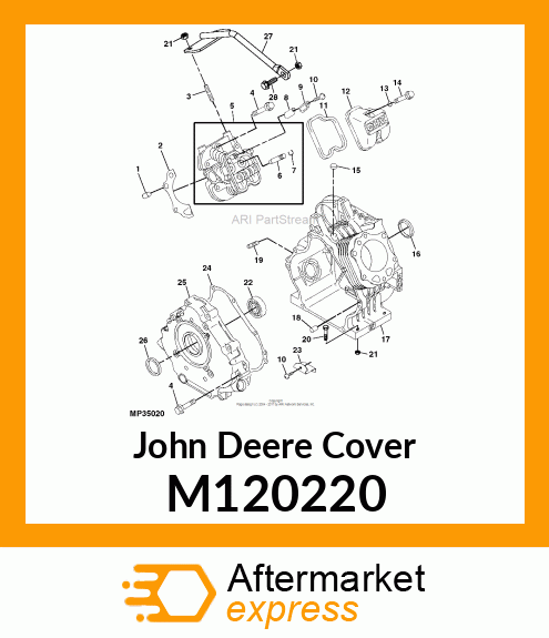 COVER, CRANKCASE M120220