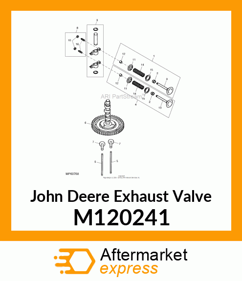 VALVE, EXHAUST M120241