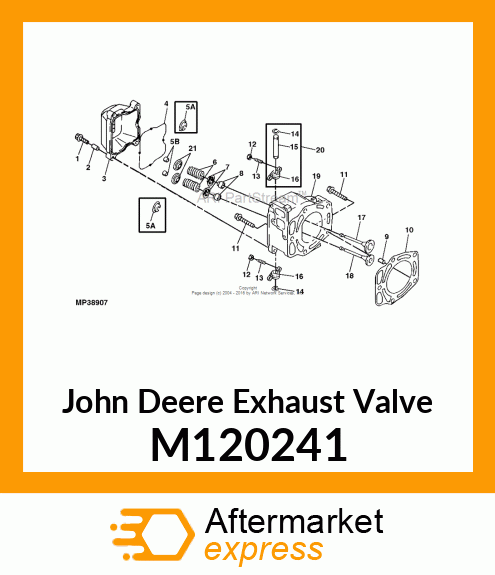 VALVE, EXHAUST M120241