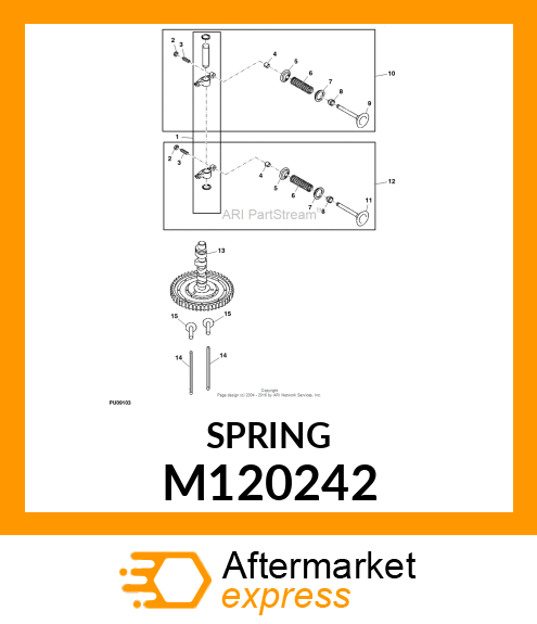 SPRING, VALVE M120242