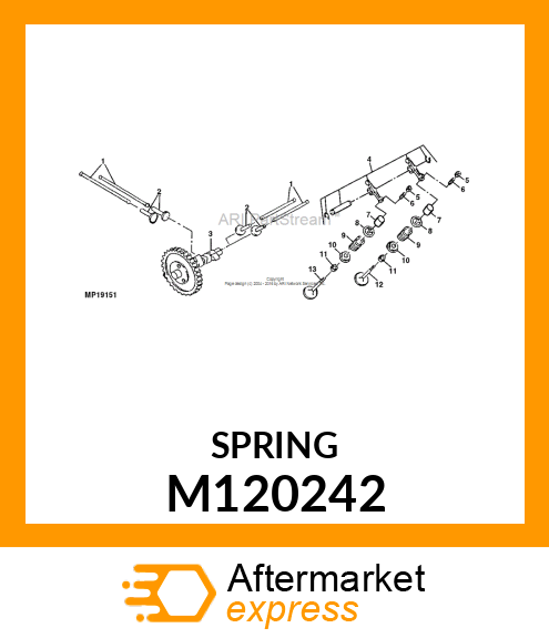 SPRING, VALVE M120242