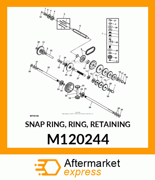 SNAP RING, RING, RETAINING M120244