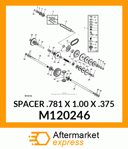 SPACER .781 X 1.00 X .375 M120246