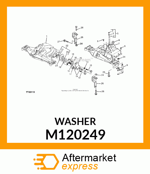 WASHER, WASHER, PL .321 X 1.00 X .0 M120249