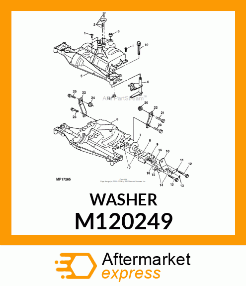 WASHER, WASHER, PL .321 X 1.00 X .0 M120249