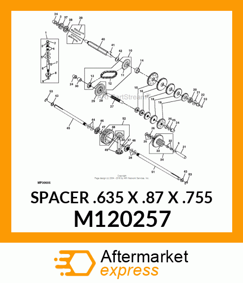 SPACER .635 X .87 X .755 M120257