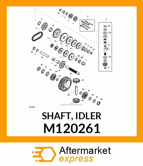 SHAFT, IDLER M120261