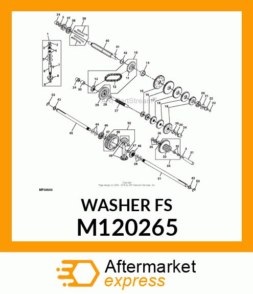 WASHER, WASHER, PL .632 X 1.38 X .0 M120265