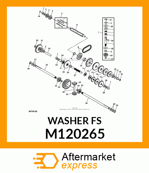 WASHER, WASHER, PL .632 X 1.38 X .0 M120265