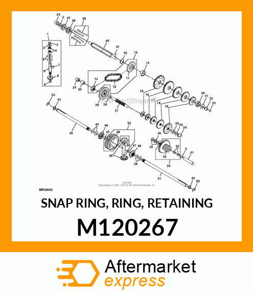 SNAP RING, RING, RETAINING M120267