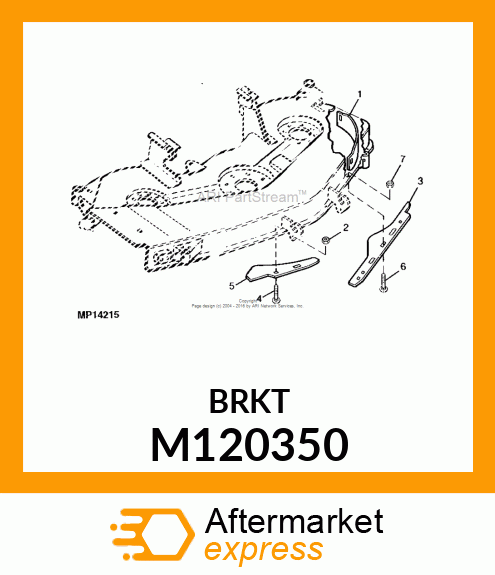 DEFLECTOR, BAFFLE, LH FRONT (48") M120350