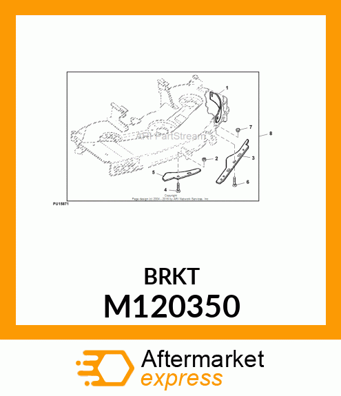 DEFLECTOR, BAFFLE, LH FRONT (48") M120350