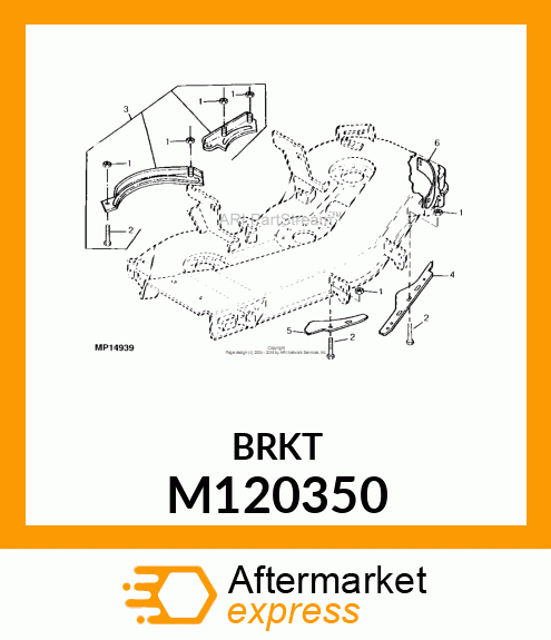 DEFLECTOR, BAFFLE, LH FRONT (48") M120350