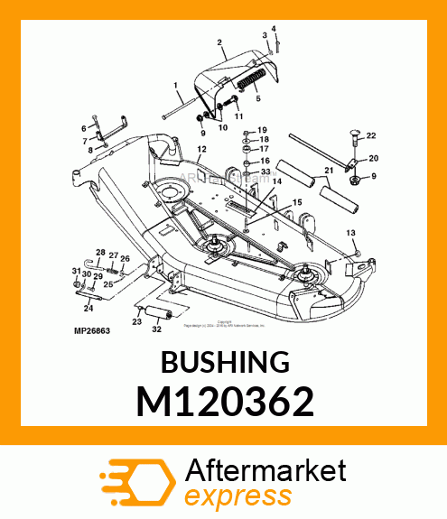 SPACER, IDLER STOP M120362