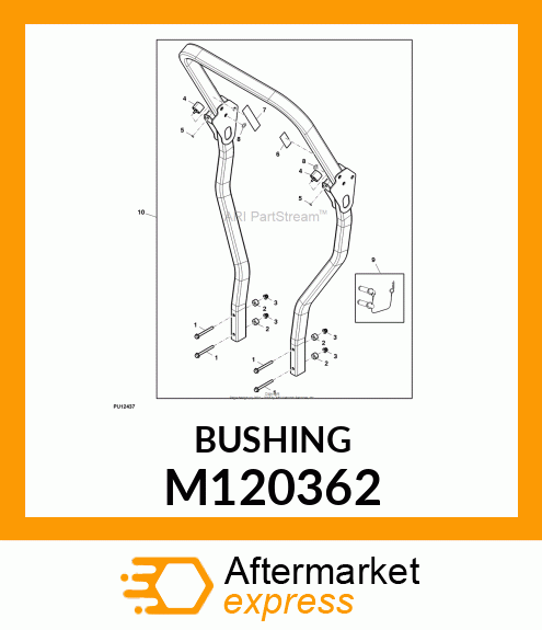 SPACER, IDLER STOP M120362